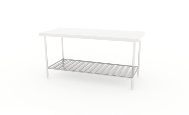 Worktable with Slatted Base