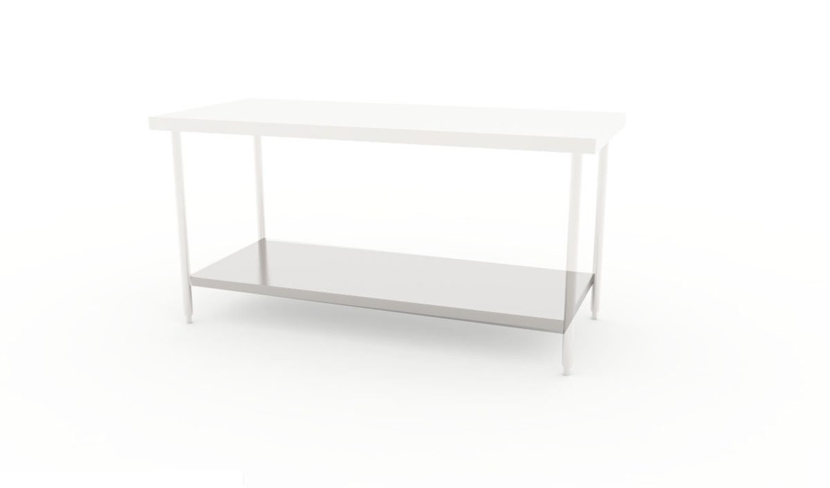 Worktable with Solid Base