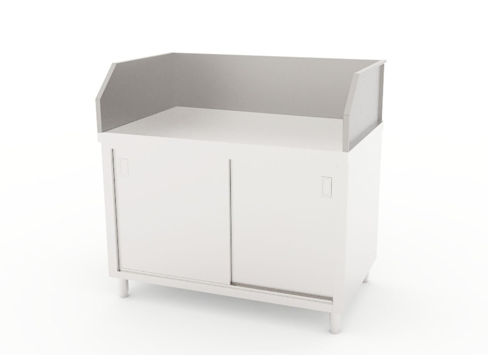 Working Counter with Border Ledge