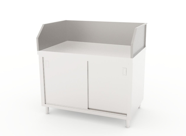 Working Counter with Border Ledge