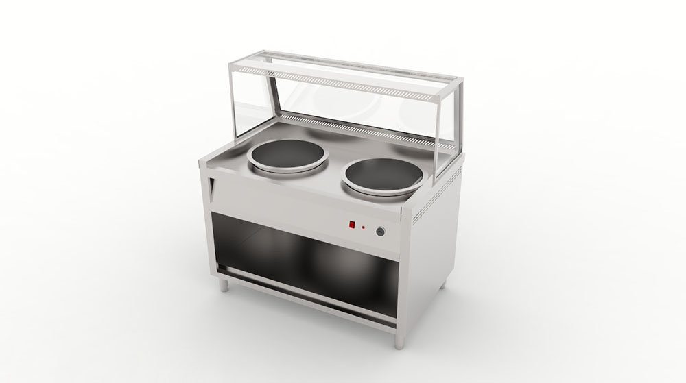 Two Pot Display Counter