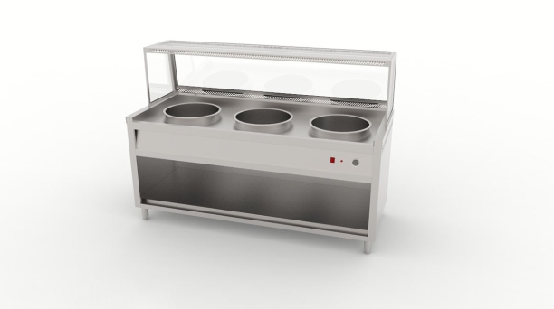 Three Pot Display Bain Marie