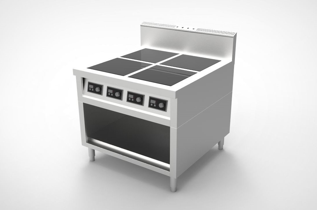 4 Hob Induction Cooker Counter